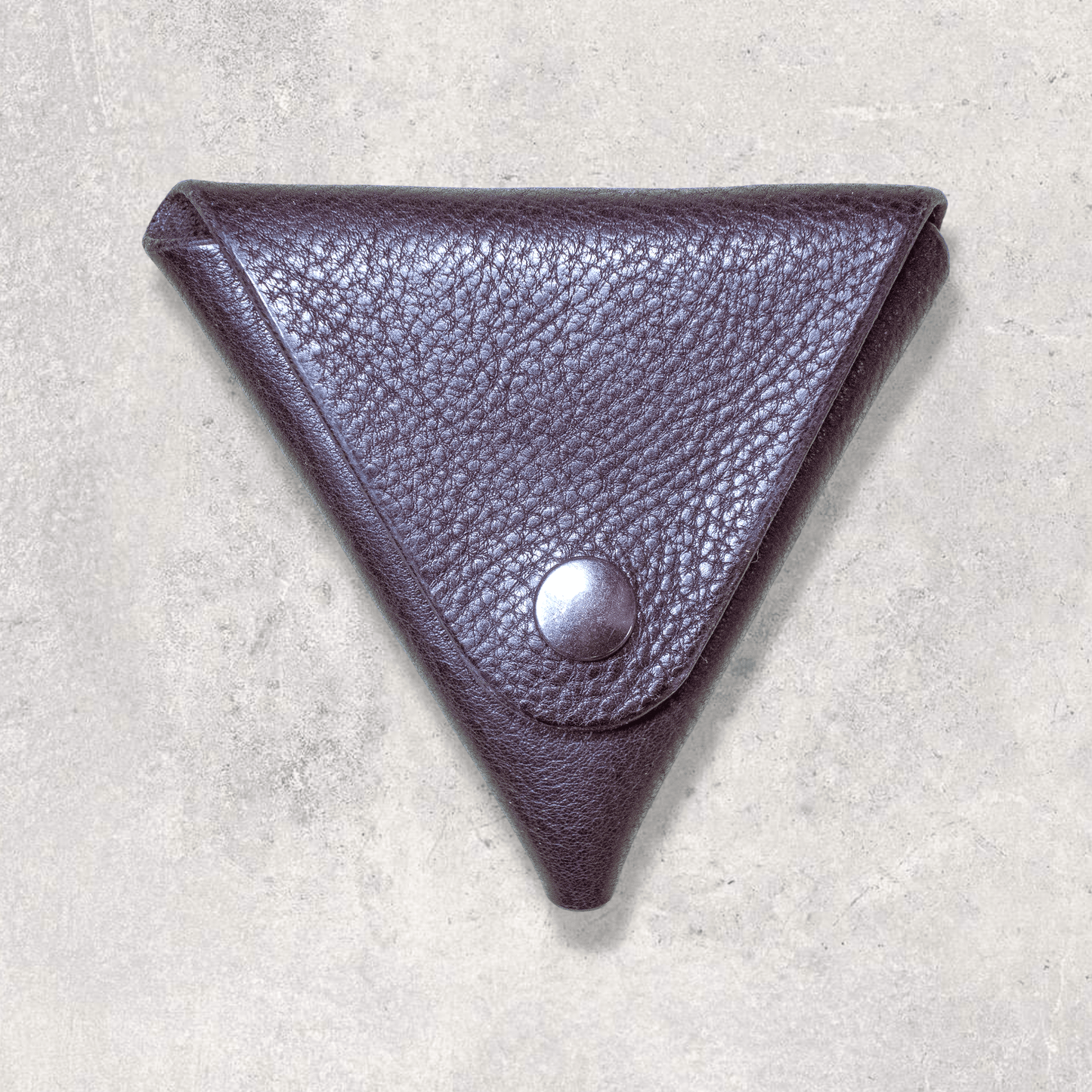 Keep-Studio Purses and wallets Black / Tumbled The Triangle Leather Pouch