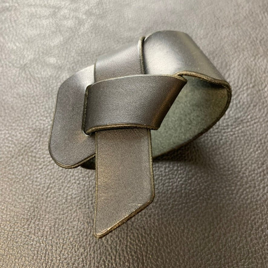 Knotted Leather Cuff - Keep - Studio