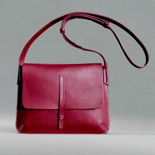 Barton Cross Body Bag - Burgundy Leather - Keep - Studio