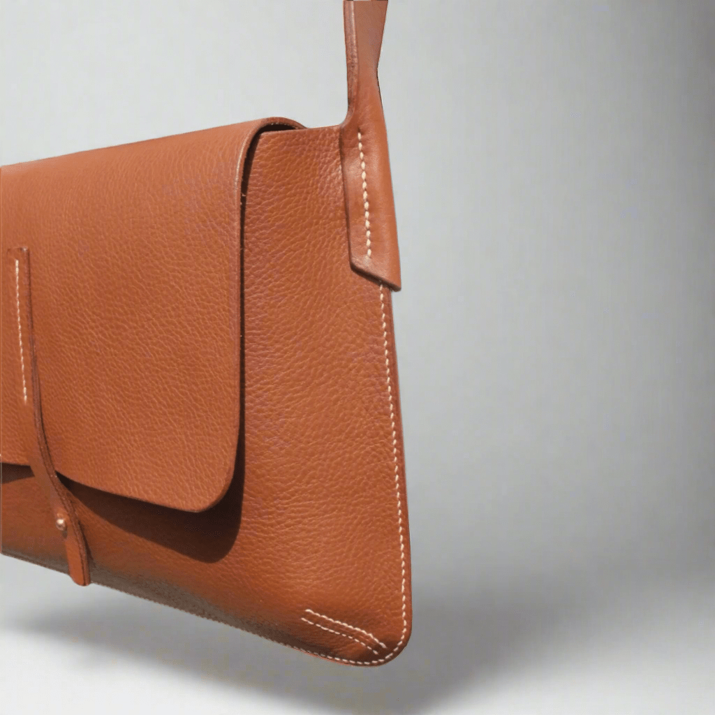 Barton - Handmade leather Cross Body Bag - Dark Tan - Keep - Studio