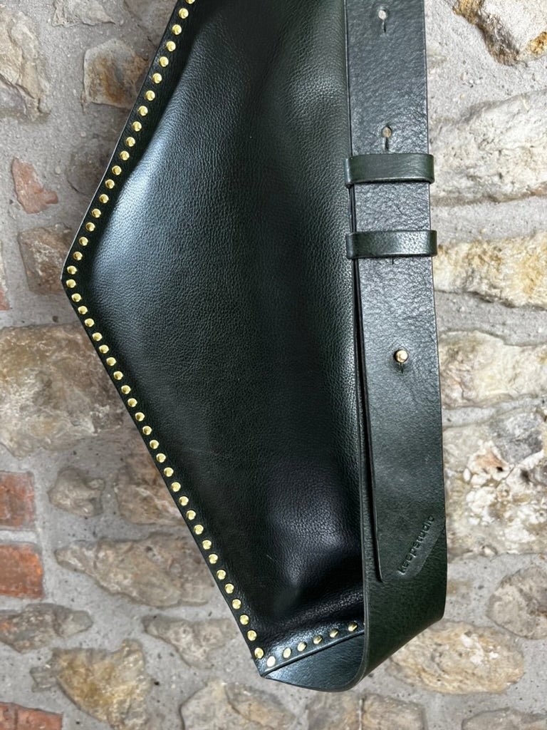 Handmade Elton Leather Cross Body Bag with studs by Keep Studio - Keep - Studio