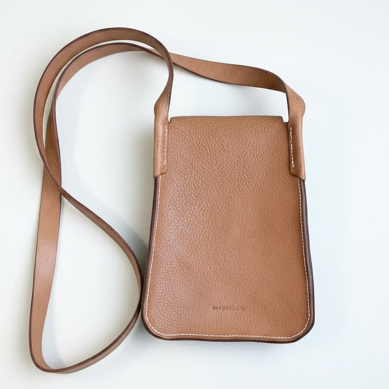 Handmade Mini Barton Leather Bag | Small Cross Body Bag by Keep - Studio - Natural - Keep - Studio