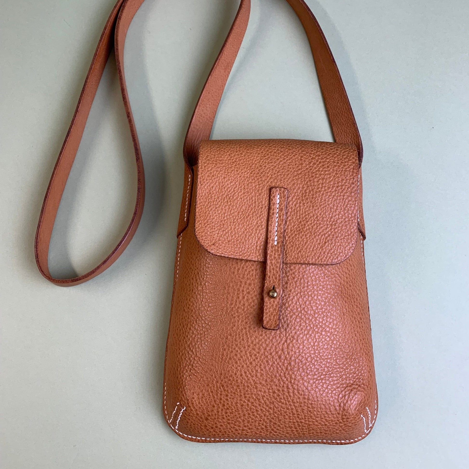 Handmade Mini Barton Leather Bag | Small Cross Body Bag by Keep - Studio - Natural - Keep - Studio