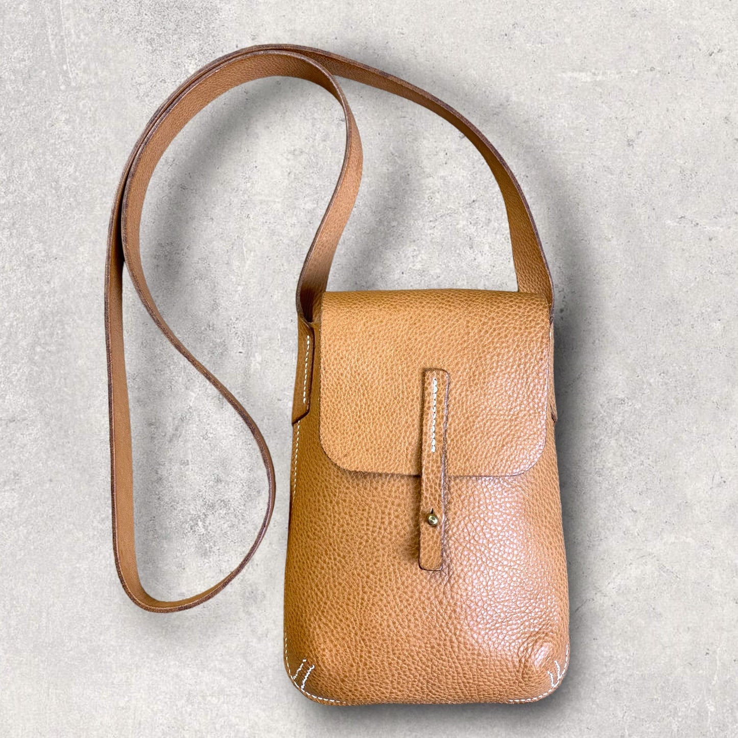 Handmade Mini Barton Leather Bag | Small Cross Body Bag by Keep - Studio - Natural - Keep - Studio