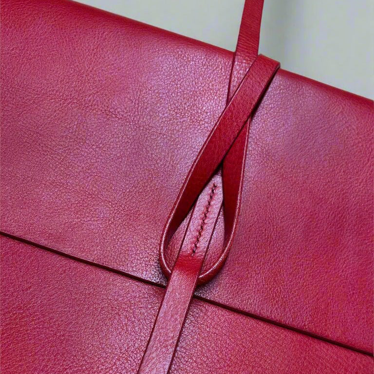 iPad/ Tablet | Wrap Case in red leather 