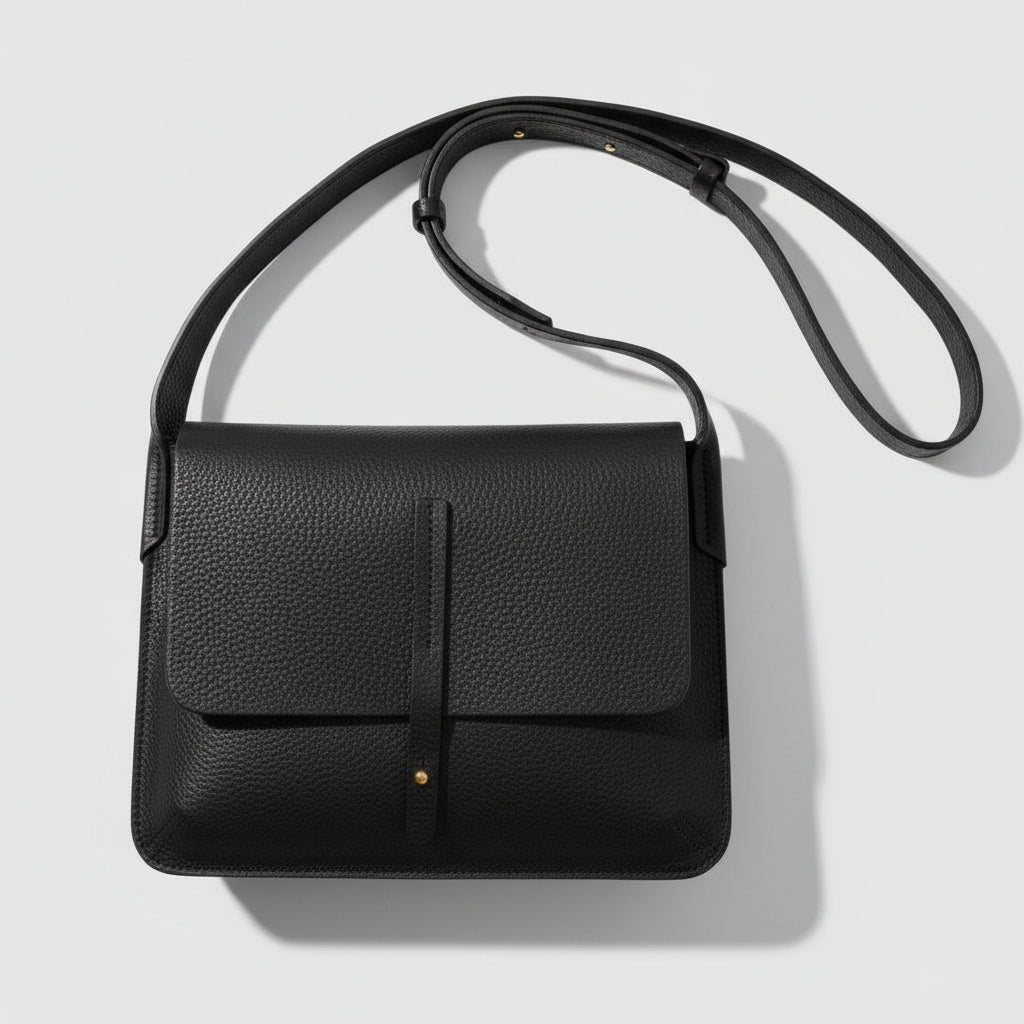 The Barton Bag | Handmade Leather Crossbody by Keep - Studio - Black - Keep - Studio