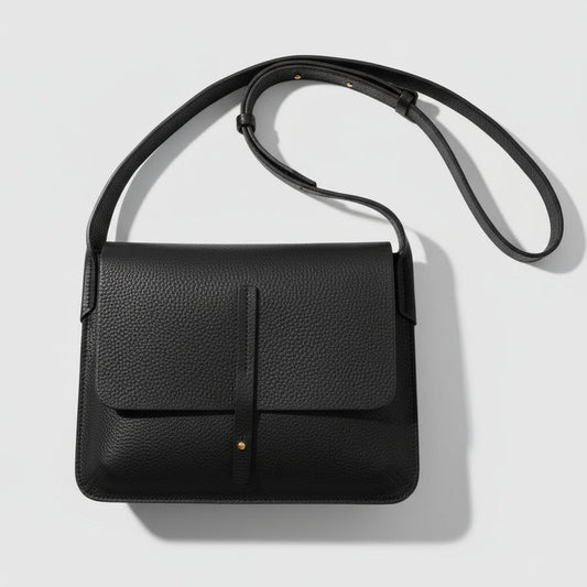 The Barton Bag | Handmade Leather Crossbody by Keep - Studio - Black - Keep - Studio