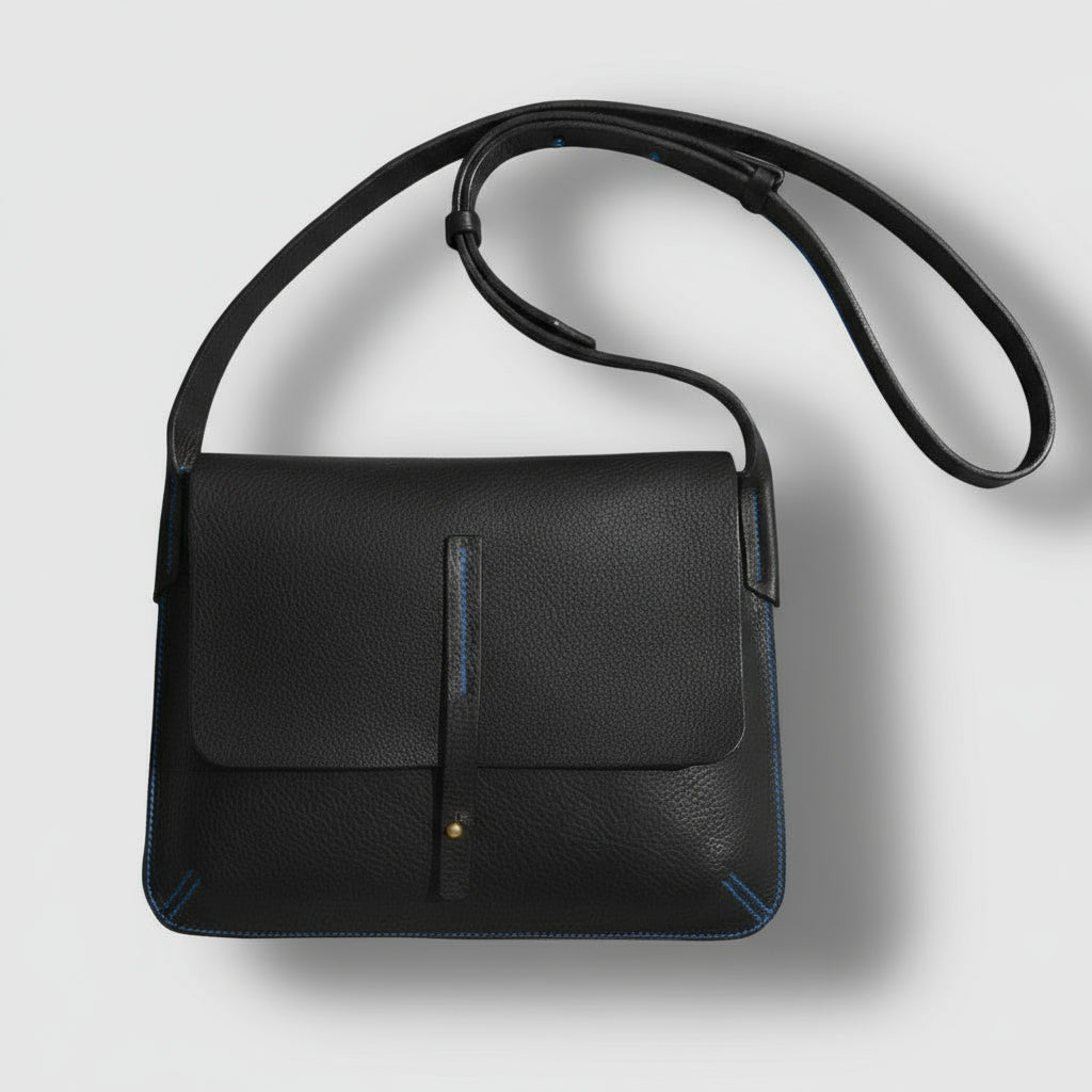 The Barton Bag | Handmade Leather Crossbody by Keep - Studio - Black - Keep - Studio