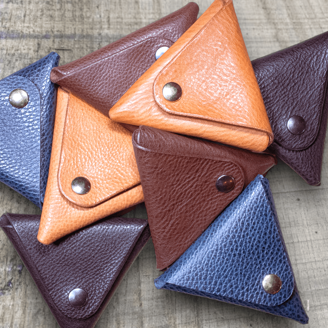 The Triangle Leather Pouch - Keep - Studio